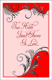 Wedding Program Cover Template 8F - Graphic 1